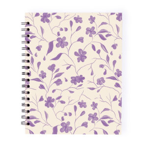 cuaderno hojas punteadas bloom