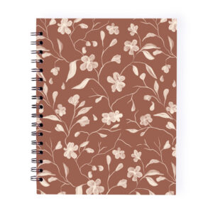 cuaderno hojas punteadas terra